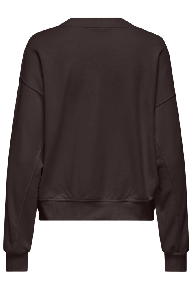 Only bruine dames sweater | Achteraanzicht