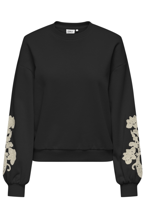 Only zwarte dames sweater | Vooraanzicht