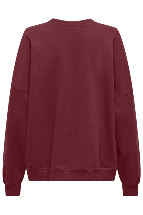 Only bordeaux dames sweater | Achteraanzicht
