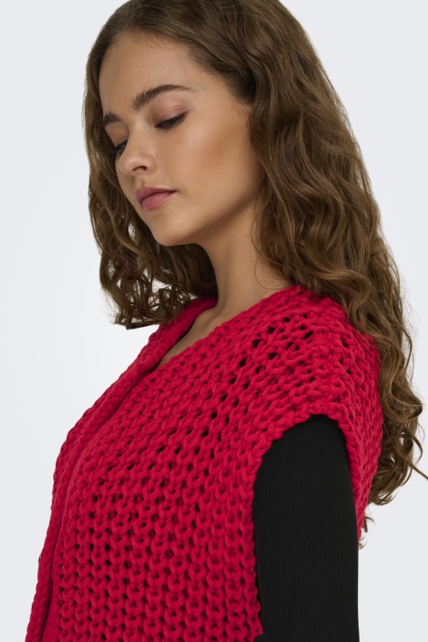 Only rode dames gilet | Close up