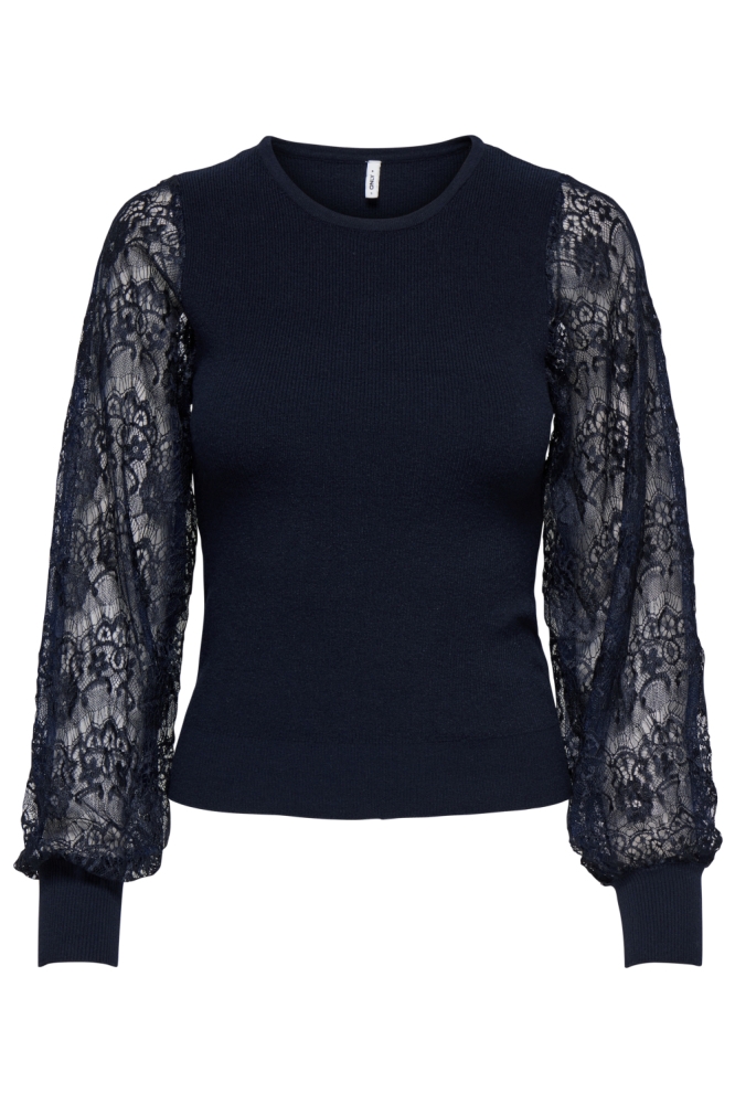 Only blauwe dames trui | Vooraanzicht