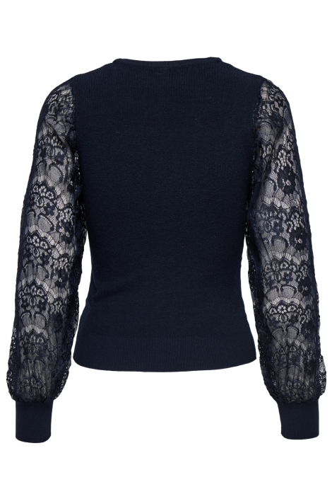 Only blauwe dames trui | Achteraanzicht