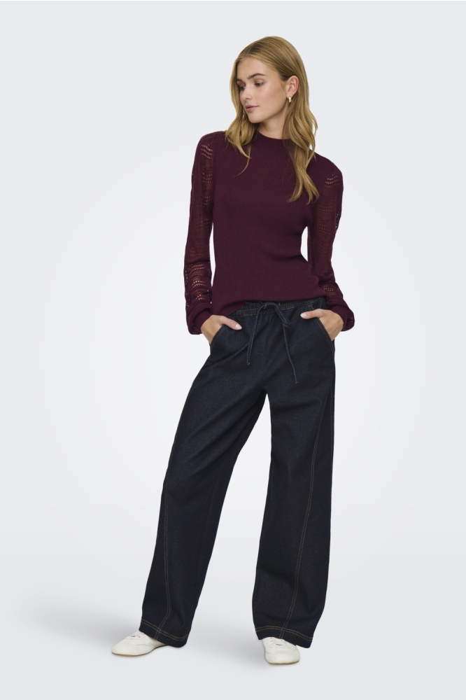 Only bordeaux dames trui | Model
