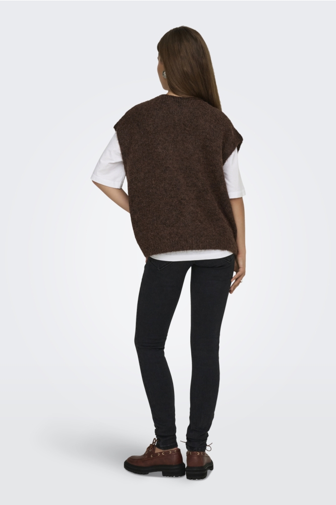 Only bruine dames gilet | Model