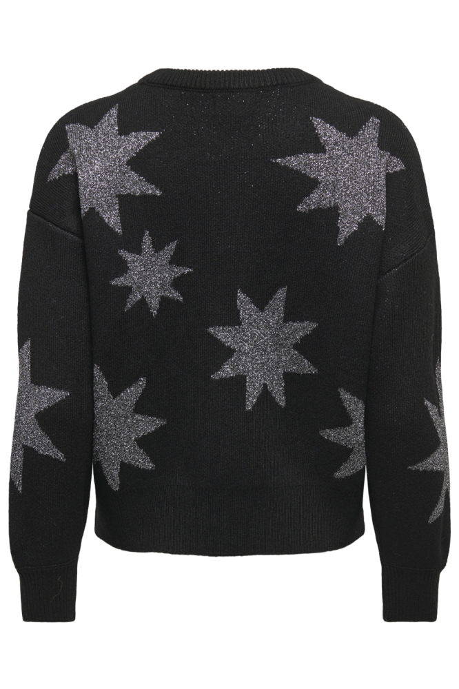 Only zwarte dames trui | Achteraanzicht