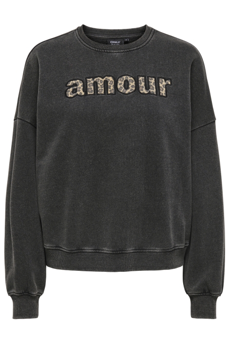Only zwarte dames sweater | Vooraanzicht