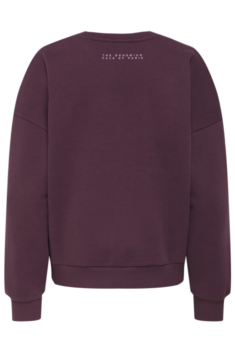 Only bordeaux dames sweater | Achteraanzicht