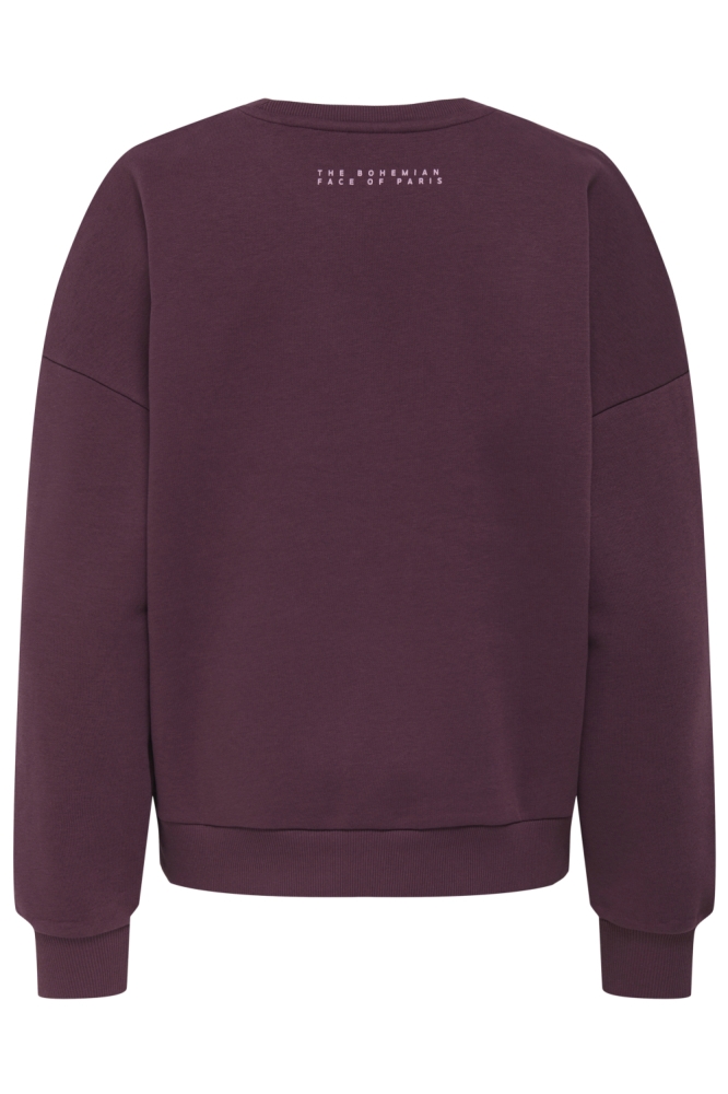 Only bordeaux dames sweater | Achteraanzicht