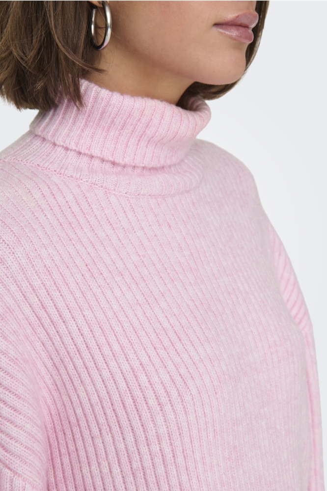 Only roze dames trui | Kleurstaal