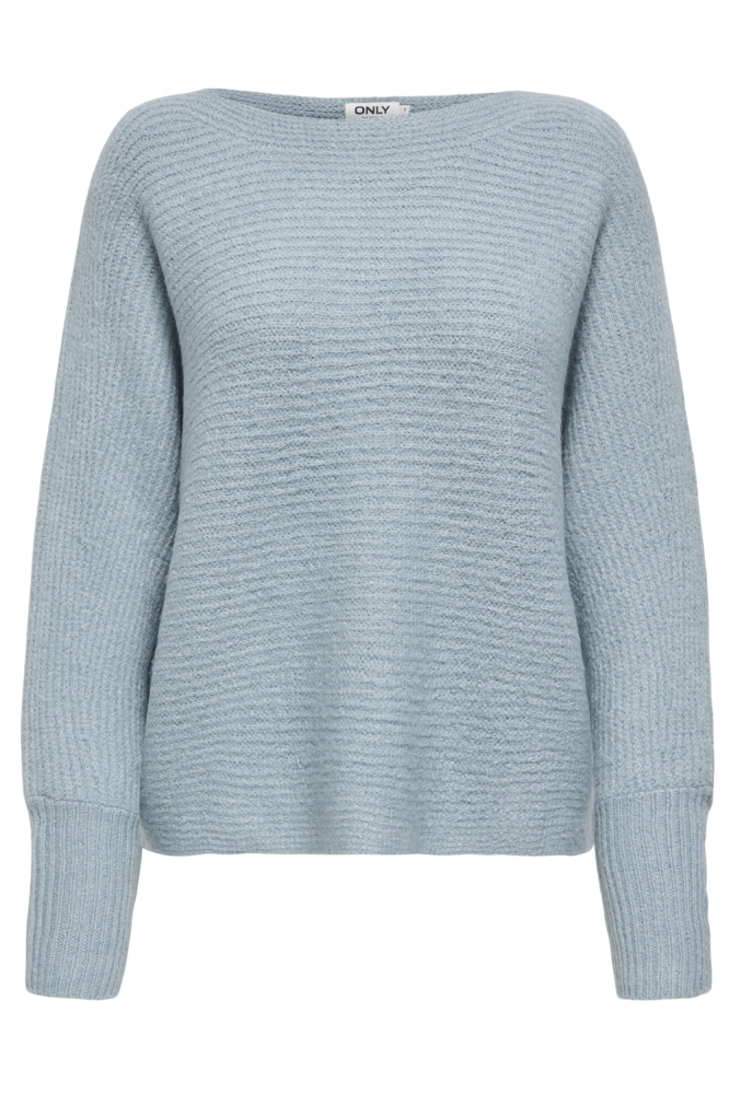 Only blauwe dames trui | Vooraanzicht