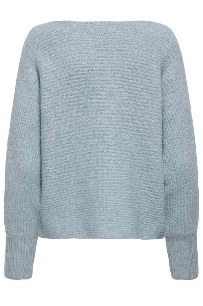 Only blauwe dames trui | Achteraanzicht