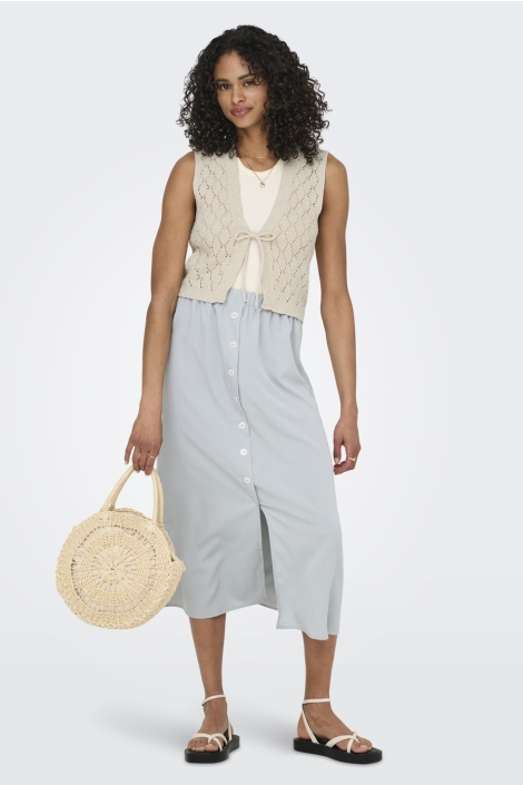 Only ecru dames gilet | Model