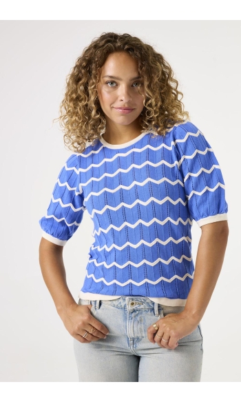 TRUI MET PATROON D50044 2514 DAZZLING BLUE