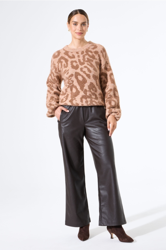 Garcia bruine dames trui | Model