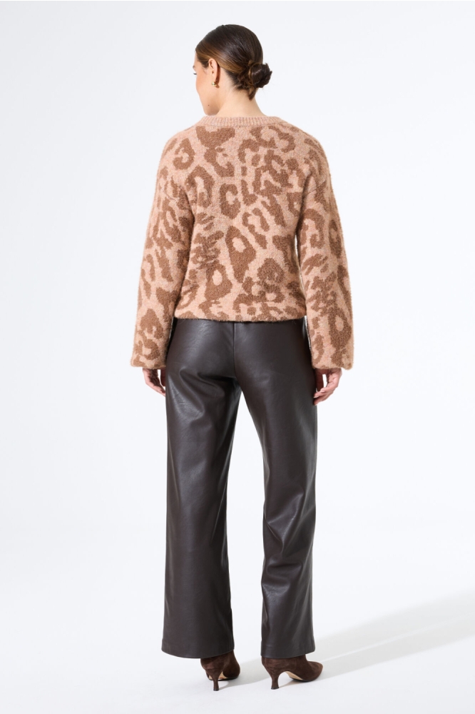 Garcia bruine dames trui | Model