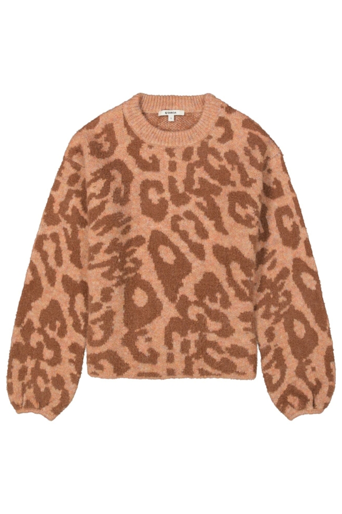 Garcia bruine dames trui | Vooraanzicht