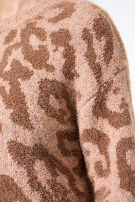 Garcia bruine dames trui | Close up