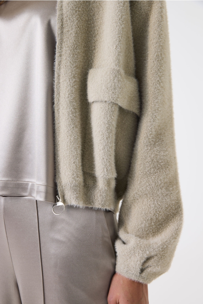 Garcia beige dames vest | Close up