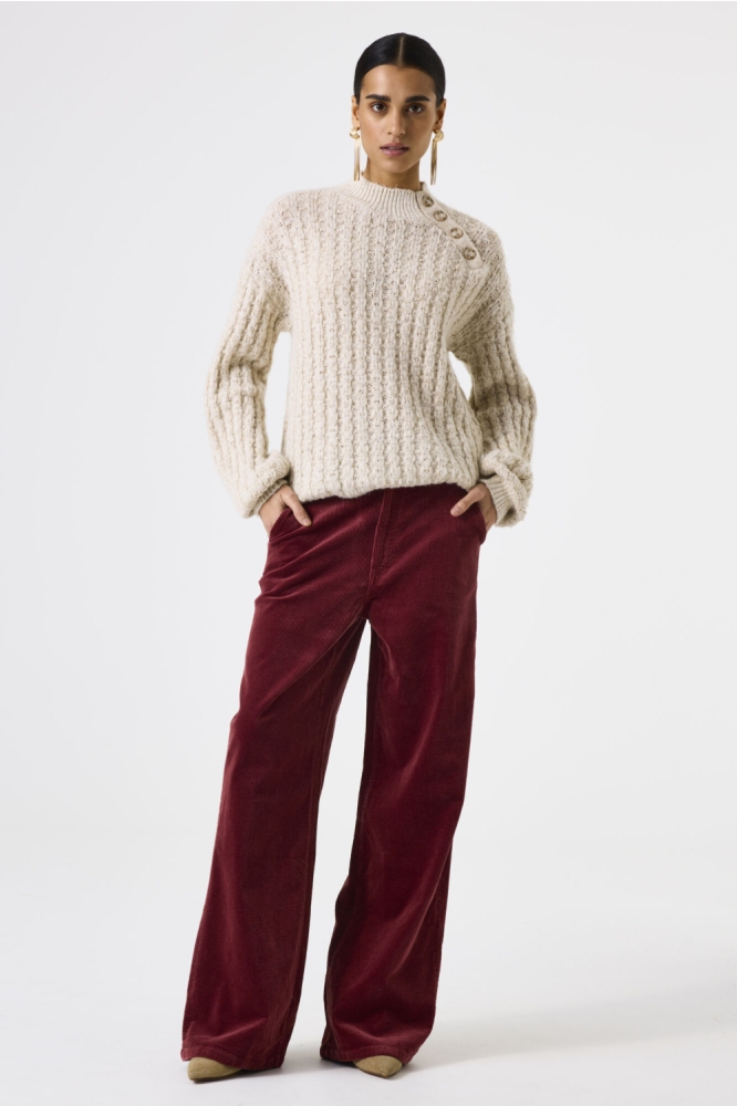 Garcia beige dames trui | Model
