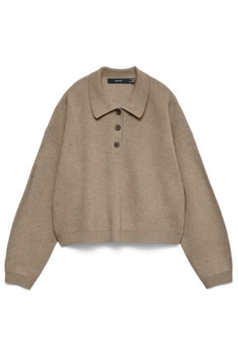 Vero Moda zand dames trui | Vooraanzicht