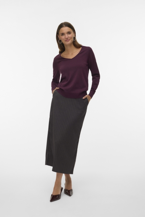 Vero Moda bordeaux dames trui | Model