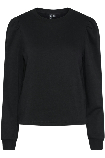 Pieces Trui PCCHILLI LS PUFF SWEAT NOOS CP BC 17151142 BLACK