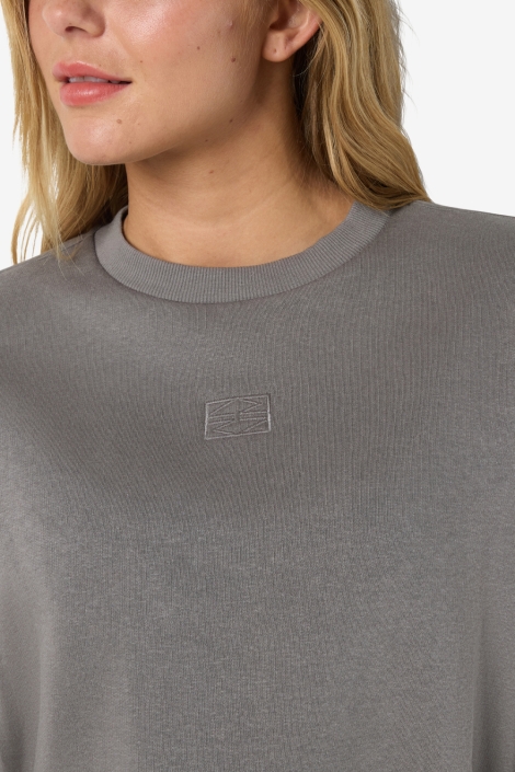 Noisy may grijze dames sweater | Close up