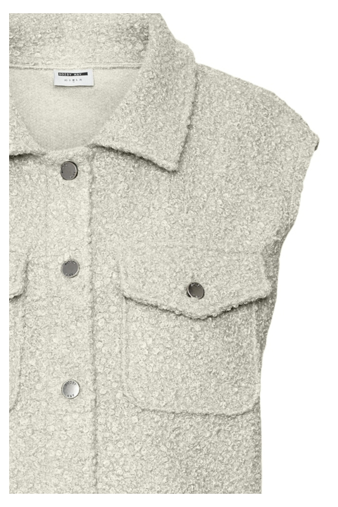 Noisy may beige dames gilet | Close up