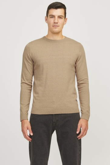 JJ Rebel Trui JREBCALLUM KNIT CREW NECK NOOS 12263734 Crockery