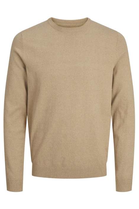 JJ Rebel beige heren trui | Vooraanzicht