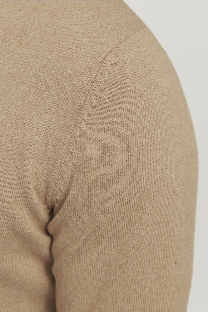 JJ Rebel beige heren trui | Kleurstaal