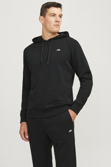 JJ Rebel Trui JREBREBEL LOGO SWEAT HOOD NOOS 12263852 Black