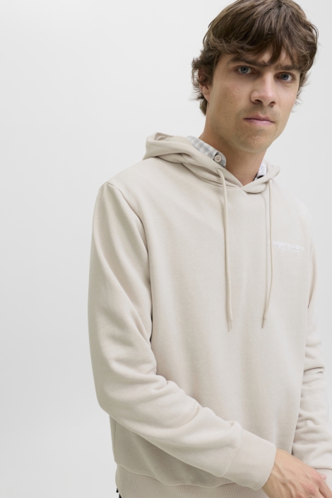 JJ Rebel beige heren sweater | Close up