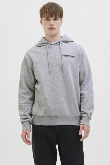 JJ Rebel Trui JREBZACK SWEAT HOOD SN 12279446 LIGHT GREY MELANGE