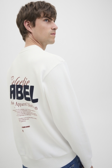 JJ Rebel Trui JREBJIM SWEAT CREW NECK SN 12279417 CLOUD DANCER