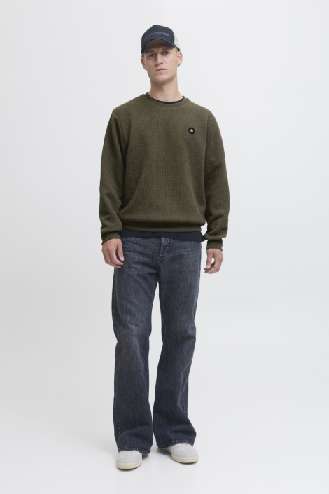 Jack & Jones groene heren trui | 
