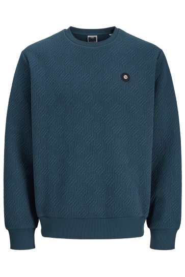 Jack & Jones Trui JCOGEO SWEAT CREW NECK SMU 12266637 Titan