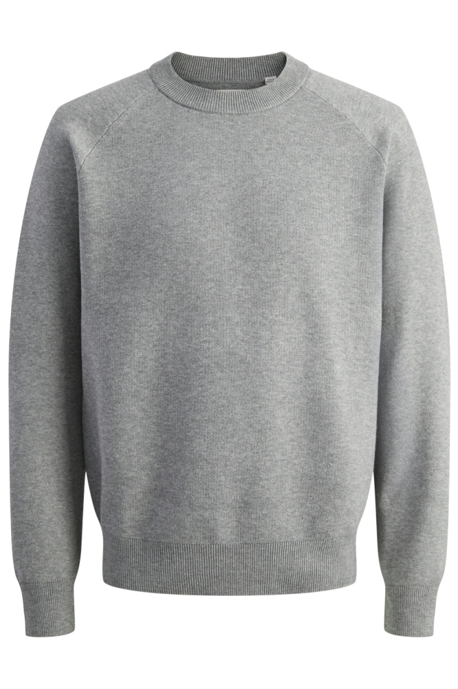 Jack & Jones grijze heren trui | Vooraanzicht