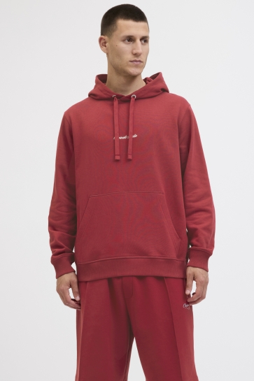 Jack & Jones JORNORREBRO EMB SWEAT HOOD NOOS 12282861 TIBETAN RED