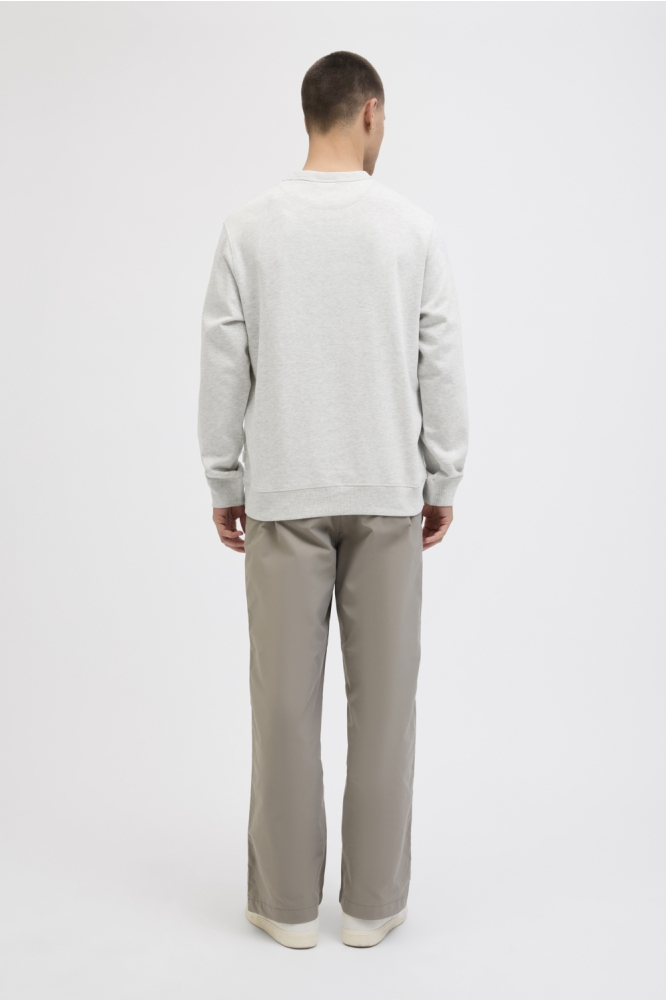 Jack & Jones grijze heren sweater | Model achteraanzicht