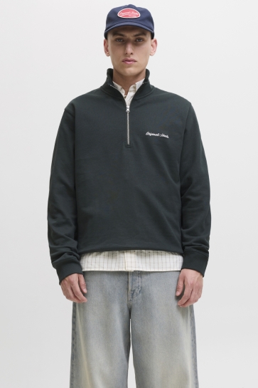 Jack & Jones JORNORREBRO EMB SWEAT HIGH NECK SN 12282899 Forest River