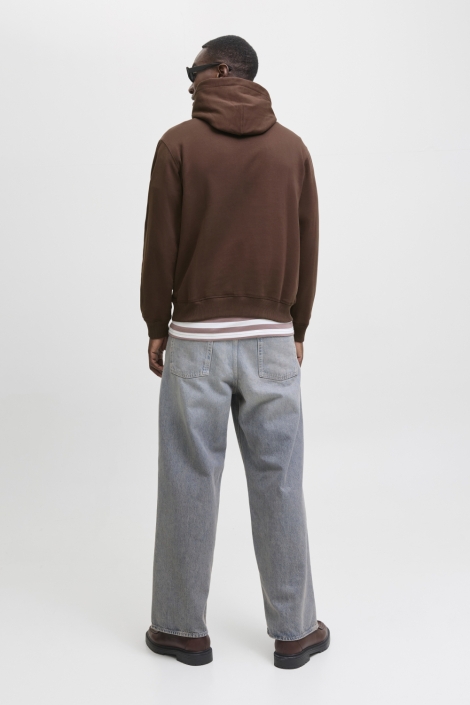 Jack & Jones bruine heren sweater | Vooraanzicht