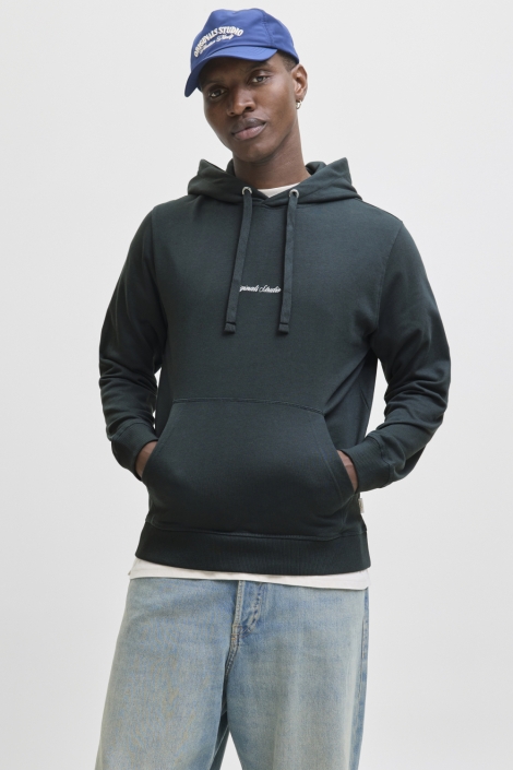 Jack & Jones groene heren sweater | Model vooraanzicht