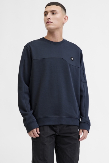 Jack & Jones Trui JCOJOE SWEAT CREW NECK SMU 12271424 OUTER SPACE