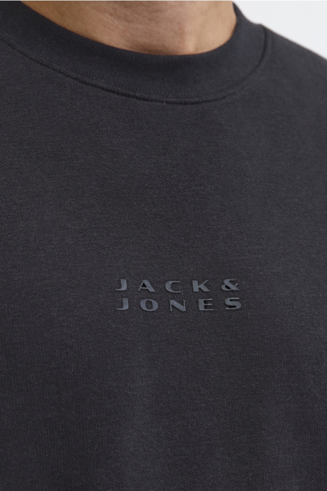 Jack & Jones zwarte heren sweater | Close up