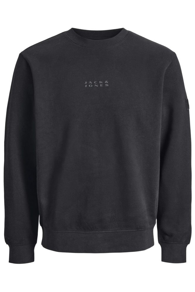 Jack & Jones zwarte heren sweater | Vooraanzicht