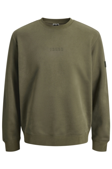 Jack & Jones JCOPOINT SWEAT BADGE CREW NECK BF 12285667 Grape Leaf/JJ
