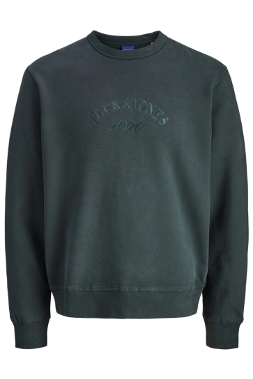 Jack & Jones Trui JORBLEECKER BRANDING SWEAT CREW BF 12286775 FOREST RIVER/JJ
