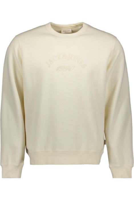 Jack & Jones beige heren sweater | Vooraanzicht