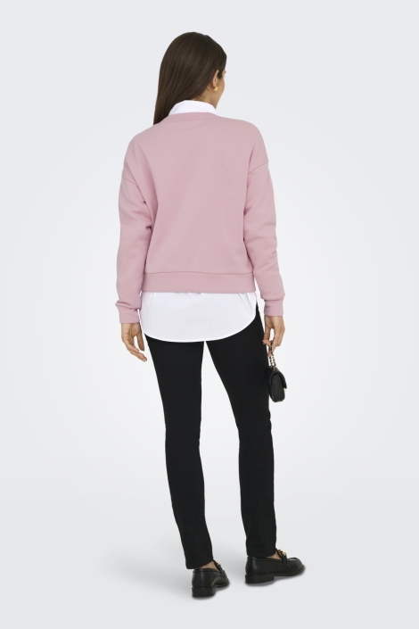 Only roze dames sweater | Model